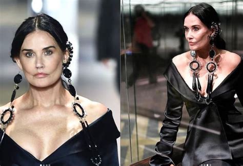 foto demi moore sfilata fendi